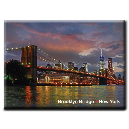 ID-7143 Brooklyn Bridge Night Panorama