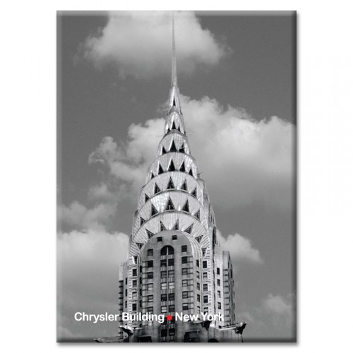 ID-7321 Chrysler Building Top BW