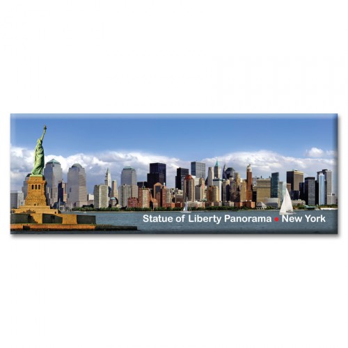 ID-7341 Statue of Liberty and Downtown Manhattan Panorama