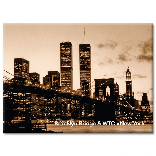 ID-7009 WTC and Brooklyn Bridge Night Panorama
