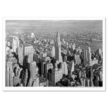 # 4181<br>View From Empire State, Chrysler Building and Queensboro Bridge<br>New York City