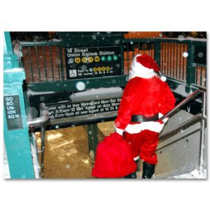 BMC-3208 Santa on Union Square BMC-3208 Santa on Union Square NYC Boxed Cards Set of 12