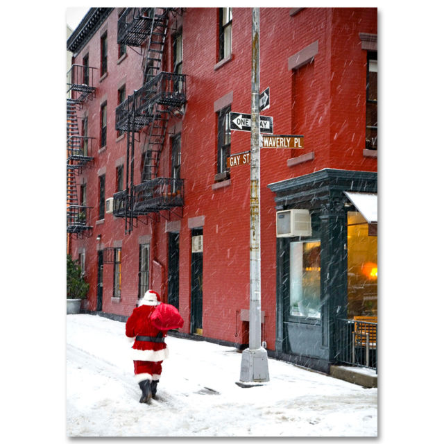 BMC-3213 Santa on Gay Street Greenwich Village BMC-3213 Santa on Gay Street Greenwich Village NYC Boxed Cards Set of 12