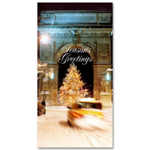 MCH-3902 Washington Arch Tree MCH-3902 Washington Arch Tree NYC Christmas Money Card Set of 6