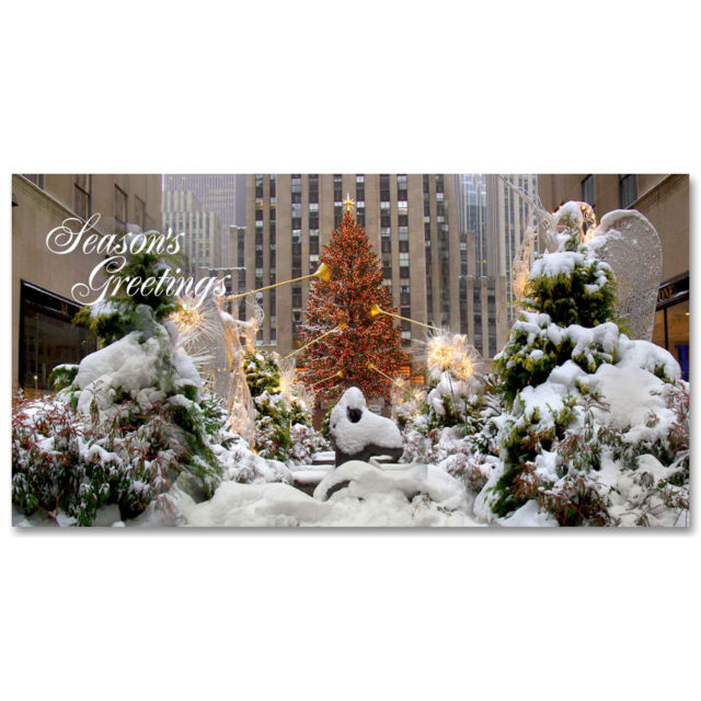 MCH-3912 Rockefeller Center Tree MCH-3912 Rockefeller Center Tree NYC Christmas Money Card Set of 6