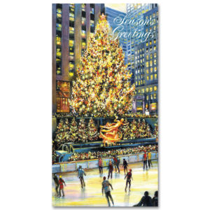 MCH-3946 Rockefeller Center Skating Rink MCH-3946 Rockefeller Center Skating Rink NYC Christmas Money Card Set of 6