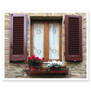 MP2912<br>Tuscany Window Italy Art Photo Decorative Print